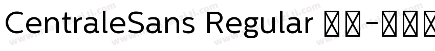 CentraleSans Regular 普通字体转换